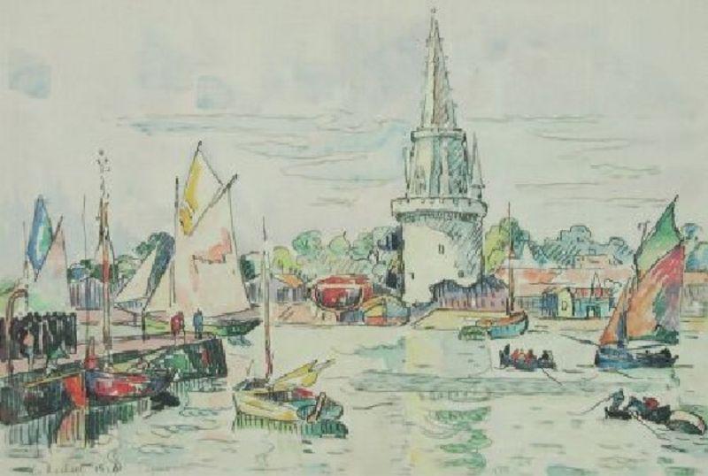 Paul Signac La Rochelle Hafenansicht oil painting picture